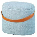 paris prix Pouf de Rangement à Anse "Dumont" 42cm Bleu