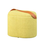 Paris Prix Pouf De Rangement à Anse "Dumont" 42cm Jaune