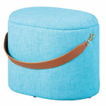 paris prix Pouf de Rangement à Anse "Dumont" 42cm Turquoise