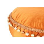 Paris Prix Pouf Déco à Pompons "Taj Mahal" 65cm Bronze