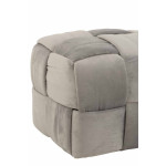 Paris Prix Pouf Design "3 Personnes" 120cm Gris Clair