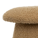 Paris Prix Pouf Enfant Bouclette "Champignon" 27cm Marron