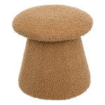 paris prix Pouf Enfant Bouclette "Champignon" 27cm Marron