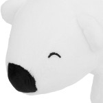 Paris Prix Pouf Enfant Ours Polaire "Hiver" 60cm Blanc