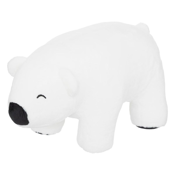 Paris Prix Pouf Enfant Ours Polaire "Hiver" 60cm Blanc