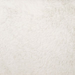 Paris Prix Pouf Imitation Fourrure Pliable "Ezzio" 38cm Blanc