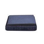 Paris Prix Pouf Pliable & Coffre "Rétro" 38cm Bleu Nuit