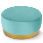 paris prix Pouf Rond en Velours Design "Minnie" 75cm Menthe