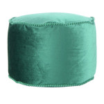 paris prix Pouf Rond en Velours "Taj Mahal" 47cm Vert