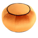 paris prix Pouf Rond en Velours "Taj Mahal" 65cm Bronze