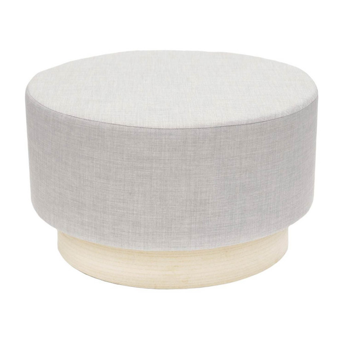 Paris Prix Pouf Rond Scandinave "Jeyo" 60cm Gris Clair