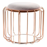 paris prix Pouf & Table d'Appoint "Comfortable" 50cm Violet Clair & Rose