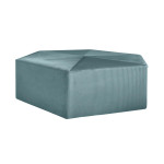 paris prix Pouf Velours Côtelé "Giulia" 75cm Bleu Canard