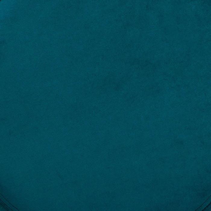 Paris Prix Pouf Velours Design "Sinan" 40cm Bleu Canard
