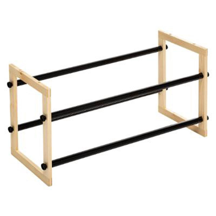 Paris Prix Range-Chaussures 12 Paires "Extensible" 60cm Noir