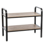 paris prix Range-Chaussures 2 Niveaux "Rack" 71cm Gris