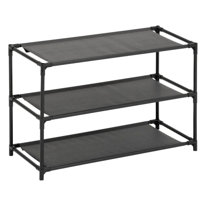 Paris Prix Range-Chaussures 9 Paires "Intissa" 57cm Noir