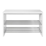 paris prix Range-Chaussures Design "Pluton" 55cm Blanc