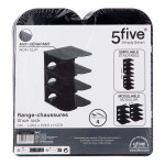 Paris Prix Range-Chaussures Empilable "4 Paires" 37cm Noir