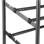 Paris Prix Range-Chaussures Extensible "10 Paires" 112cm Gris