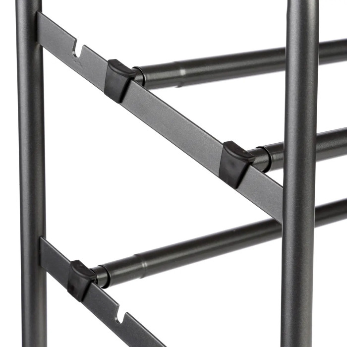 Paris Prix Range-Chaussures Extensible "10 Paires" 112cm Gris