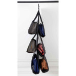 Paris Prix Rangement à Suspendre "6 Sacs à Main" 83cm Noir