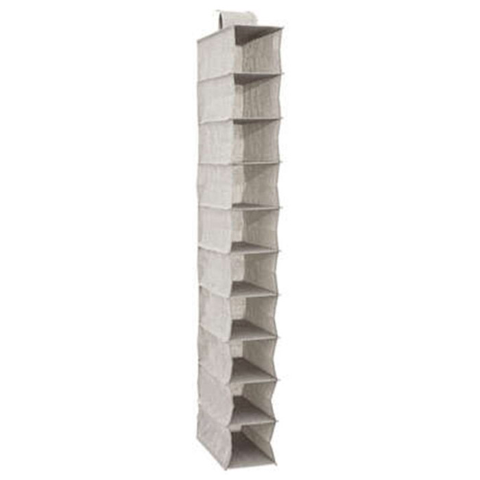 Paris Prix Rangement Chaussures 10 Cases "Orga" 120cm Naturel