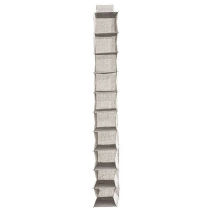 Paris Prix Rangement Chaussures 10 Cases "Orga" 120cm Naturel