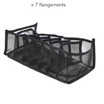 Paris Prix Rangement Vêtements "7 Compartiments" 36cm Noir