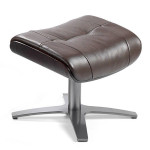 paris prix Repose-pieds en Cuir "Otoman" 40cm Chocolat