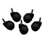 paris prix Roulettes de Fauteuil pour Parquet "Bureau" Noir