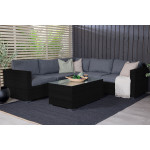Paris Prix Salon D'Angle De Jardin "Amazona" 237cm Noir