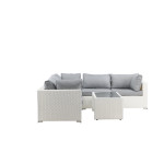 Paris Prix Salon D'Angle De Jardin "Amazona" 249cm Blanc