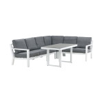 Paris Prix Salon D'Angle De Jardin "Barcelona" 279cm Blanc