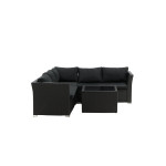 Paris Prix Salon D'Angle De Jardin "Haiti" 194cm Noir
