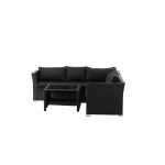 Paris Prix Salon D'Angle De Jardin "Haiti" 194cm Noir