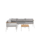 Paris Prix Salon D'Angle De Jardin "Nettan" 233cm Blanc