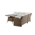 Paris Prix Salon D'Angle De Jardin "Watford" 197cm Naturel