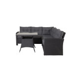 Paris Prix Salon D'Angle De Jardin "Watford" 197cm Noir