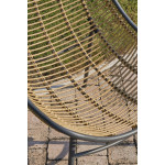 Paris Prix Salon De Jardin 4 Places En Résine Tressée "Tulum" 150cm Marron