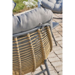 Paris Prix Salon De Jardin 4 Places En Résine Tressée "Tulum" 150cm Marron