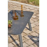 Paris Prix Salon De Jardin 4 Places "Lisbonne" 132cm Gris Anthracite