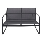 Paris Prix Salon De Jardin 4 Places "Samoa" 112cm Gris
