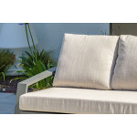 Paris Prix Salon De Jardin 5 Places "Ibiza" 190cm Blanc