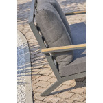 Paris Prix Salon De Jardin 5 Places "Kommos" 175cm Gris Anthracite