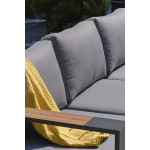 Paris Prix Salon De Jardin 5 Places "Mandelieu" 225cm Gris Anthracite