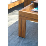 Paris Prix Salon De Jardin D'Angle 5 Places "Majorque" 150cm Marron