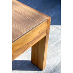 Paris Prix Salon De Jardin D'Angle 5 Places "Majorque" 150cm Marron