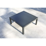 Paris Prix Salon De Jardin D'Angle 6 Places "Beaubourg" 145cm Gris Anthracite