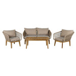 paris prix Salon de Jardin en Bois "Chania" 164cm Beige